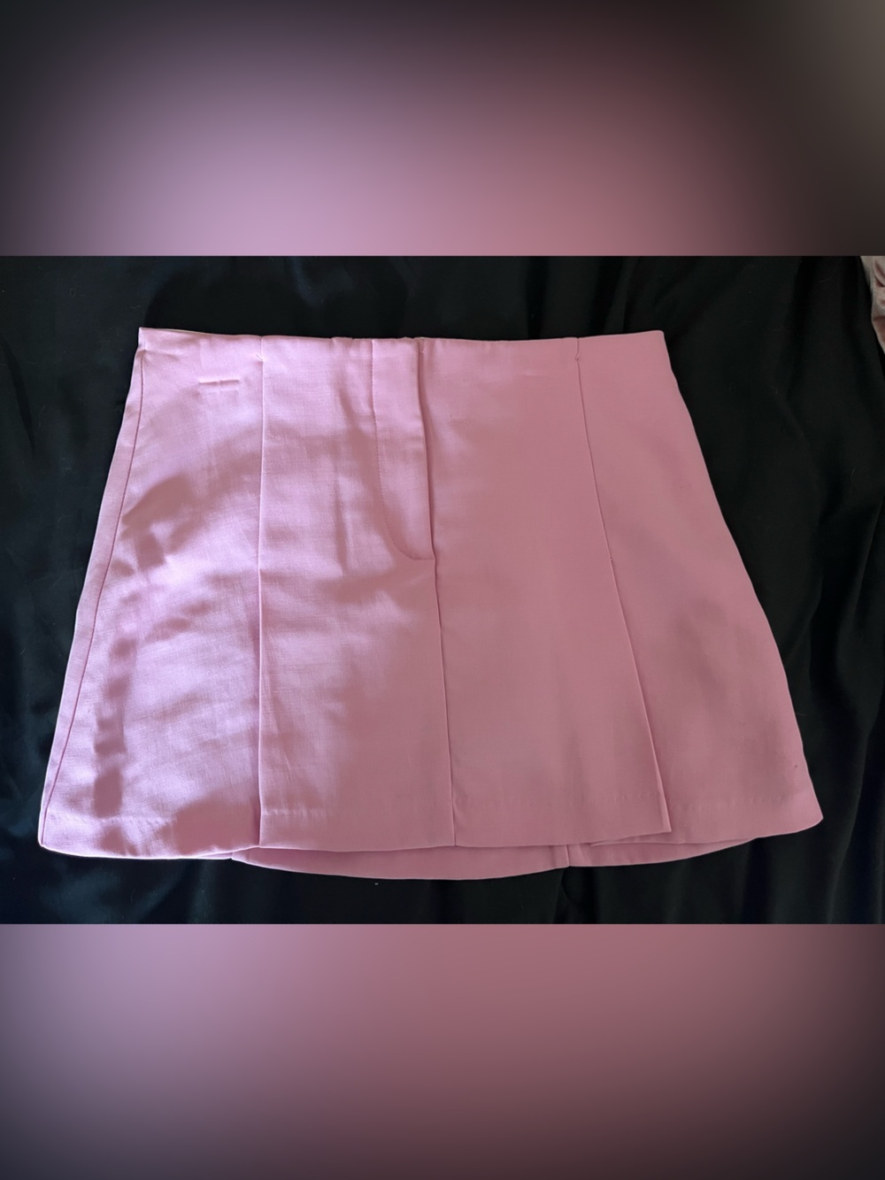 Zara Pink Pleated Mini Skirt
